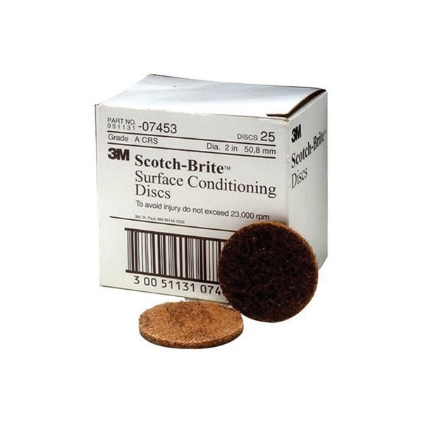 3M Scotch-Brite Surface Conditioning Disc 07453, 2 inxNH A CRS5, 25PK - 7000120821