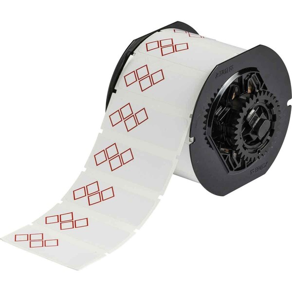 Brady B30 Series GHS CLP Chemical Labels 1 in H x 3 in W Red on White 1000/RL - B30-18-7569-CLP4C