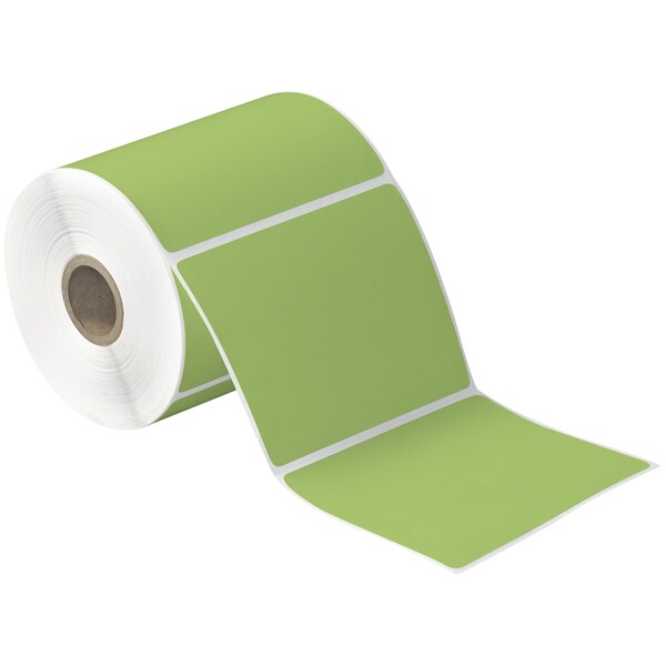 Tape Logic 4 x 4in Green Desktop Direct Thermal Label, 12PK - THD366
