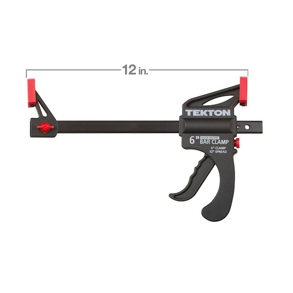 Tekton 6 Inch Ratchet Bar Clamp / 12 Inch Spreader Set, 2-Piece - CLP51506