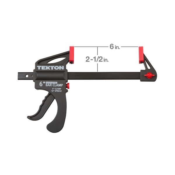 Tekton 6 Inch Ratchet Bar Clamp / 12 Inch Spreader Set, 2-Piece - CLP51506
