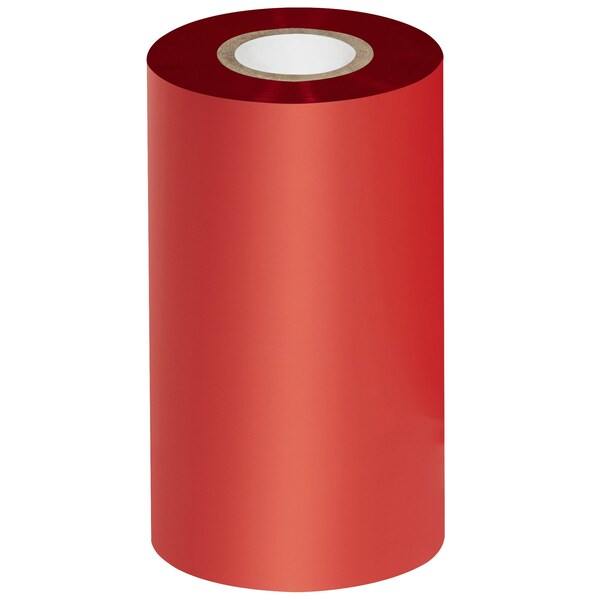 Zebra 4.33in x 984ft Red Thermal Transfer Ribbons- Wax/Resin, 6PK - THT308RD