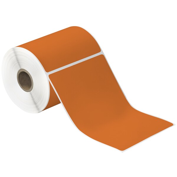Tape Logic 4 x 6in Orange Desktop Direct Thermal Label, 12PK - THD333