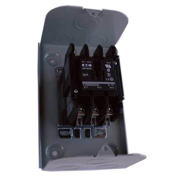 Contactador de propósito definido no reversible de 120VCA de Eaton de 3 polos y 25 amperios - C25DGD325A