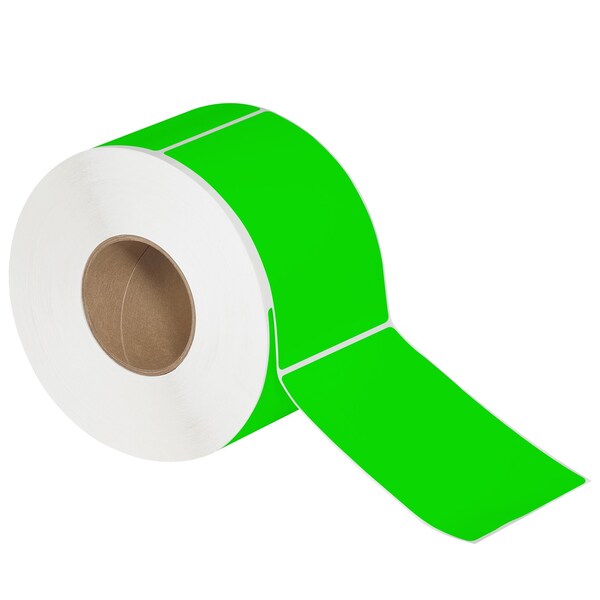 Tape Logic 4 x 6in Fluorescent Green Thermal Transfer Labels, 4PK - THL147GN