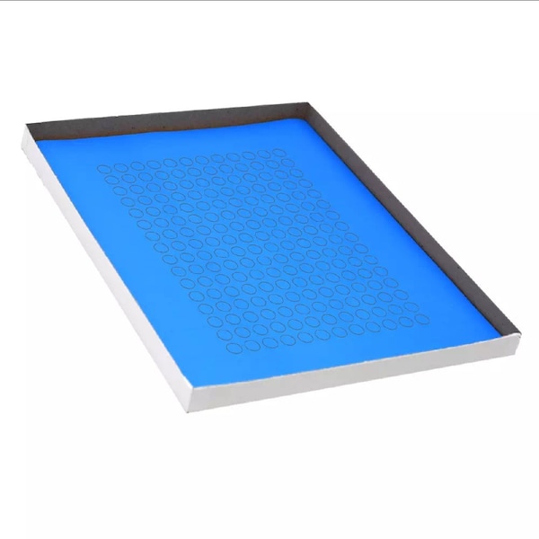 Globe Scientific Label Sheets, Cryo, 9.5mm Dots, for 0.5-1.5mL Tubes, 20 Sheets, 192 Labels per Sheet, Blue, 3840PK - LCS-D95B