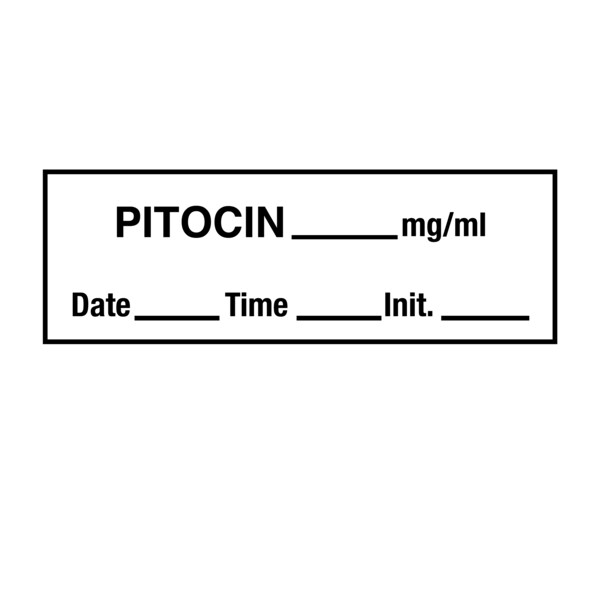 Nevs Tape, Pitocin 1/2" x 500" White w/Black - SANT-64