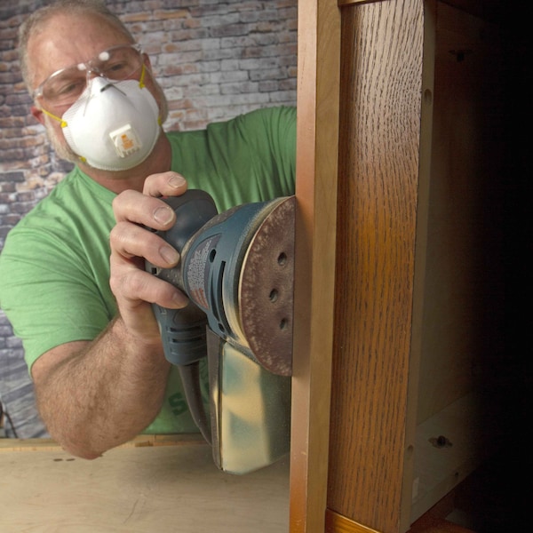 Gator Finishing 5" Red Resin Random Orbit Sander Hook and Loop Discs, 40 Coarse Grit Remove - 4347