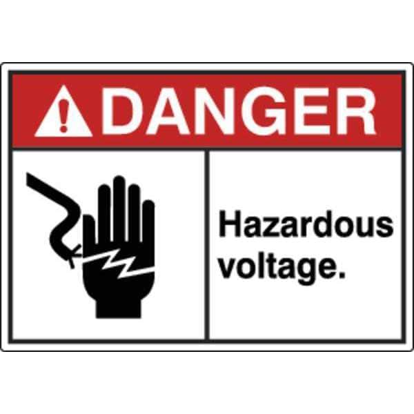 Zoro Select Label, Danger Hazardous Voltage, PK5 - HWL-535-702-5PK