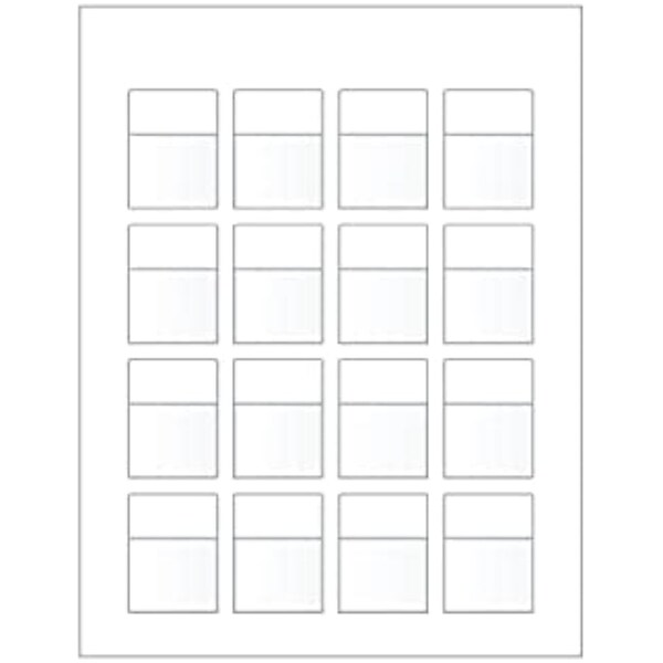 Ziptape Laser Printer Label Sheet Sticker Paper - 2" W x 0.75" H , 160PK - ZT-LSL-85-602-10