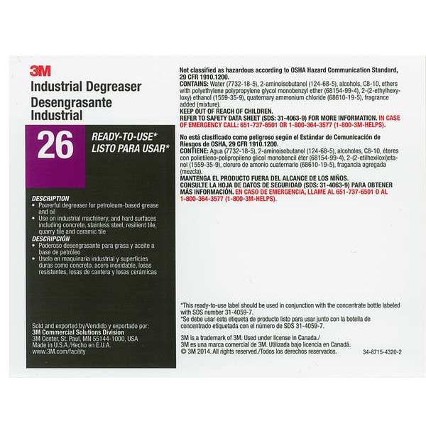 Tolco Secondary Label, Multicolor, PK12 - 340426