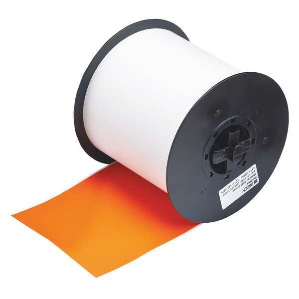 Brady Label Tape Cartridge, Orange, 4 In. W - 113200