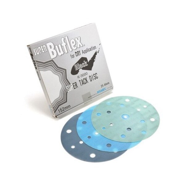 Eagle Abrasives 6in 15H DRY BLUE BUFLEX DISC5, 25PK - 193-1562