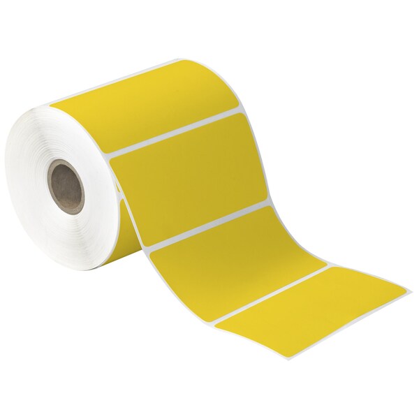 Tape Logic 4 x 3in Yellow Desktop DIrect Thermal Label, 12PK - THD348