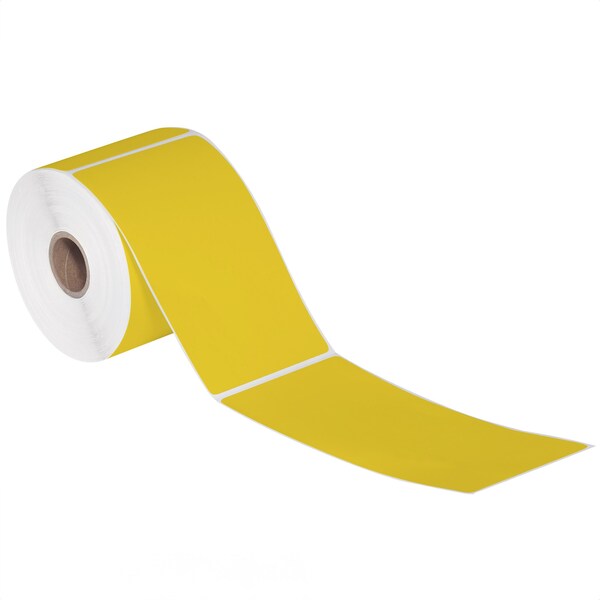 Tape Logic 3 x 5in Yellow Desktop Direct Thermal Label, 12PK - THD344