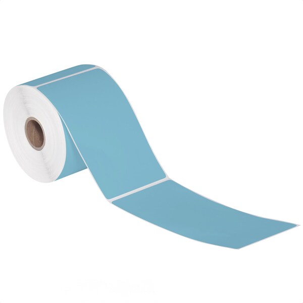 Tape Logic 3 x 5in Blue Desktop Direct Thermal Label, 12PK - THD378