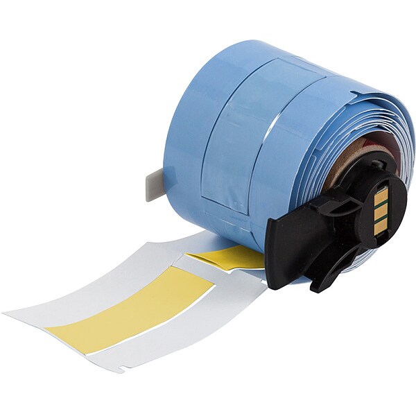 Brady Sleeve, 2 in W, 7/16 in H, Die-cut - M6-250-2-342-YL-R