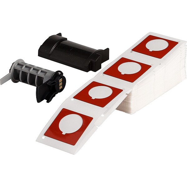 Brady Label, 1 51/64 in W, Red - M6-169-593-RD