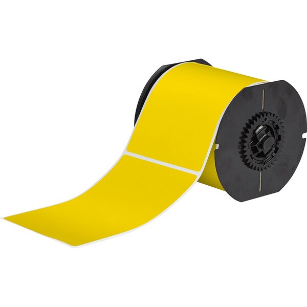 Brady B33 Series Weather Resistant Outdoor Polyester Labels 6 in H x 4 in W YL 250/RL - B33-25-8591-YL