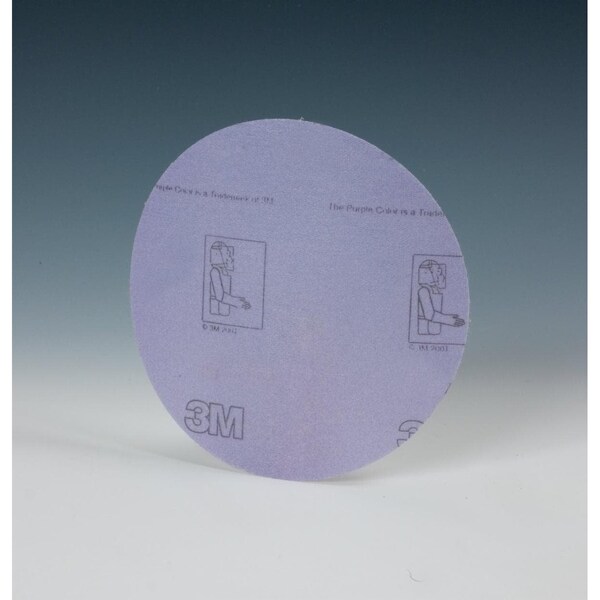 3M Hkt Flm Dc 360L, 5inxNH P220,100/, PK500, 5" Dia, No Hole, Aluminum Oxide, P220 Grit, Open Coat Type - 7000120226