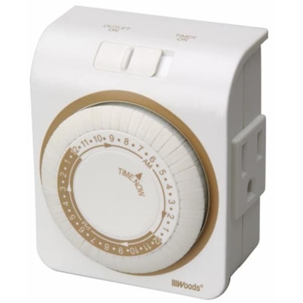 Southwire-Coleman Cable 224273 Tru-Guard para uso en interiores para temporizador mecánico de 24 horas - 224273