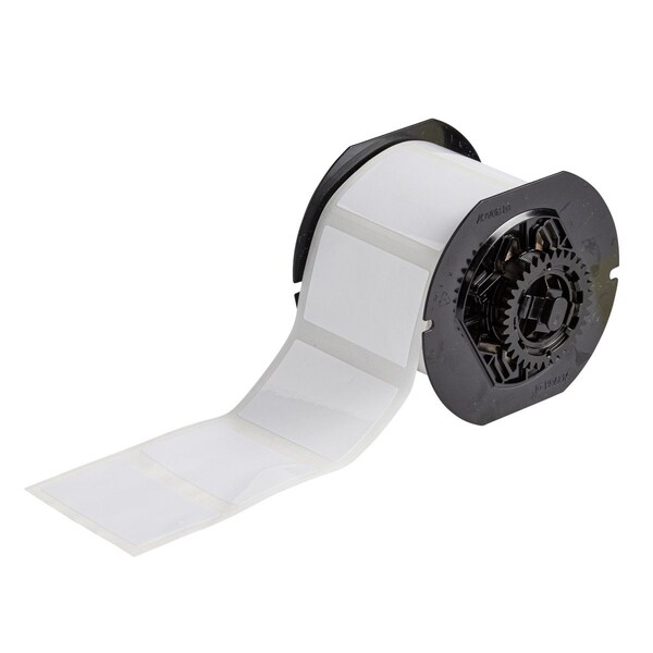 Brady B33 Series PermaShield Glossy WT Polyester Labels 1.75in H x 2.75in W WT 500/RL - B33-24-423