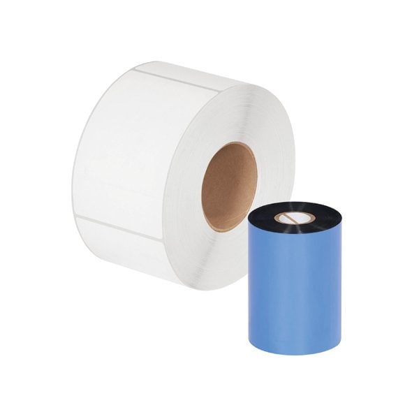 Bsc Preferred 4.02'' x 1476' Black Zebra Thermal Transfer Ribbons - Wax, 24PK - BUY00015132