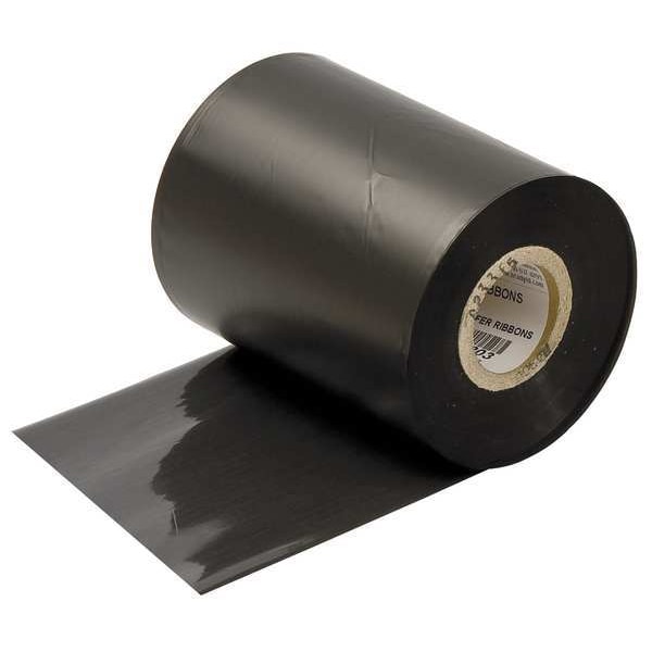 Brady Thermal Transfer Printer Ribbon, 3-17/64" W, 984 ft. L, Black - R4300