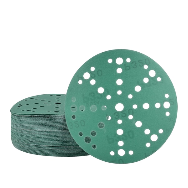 Legit Grit 6 inch Sand paper Disc, 49-Hole, 320 Grit, 50PK - LG6-49320-50