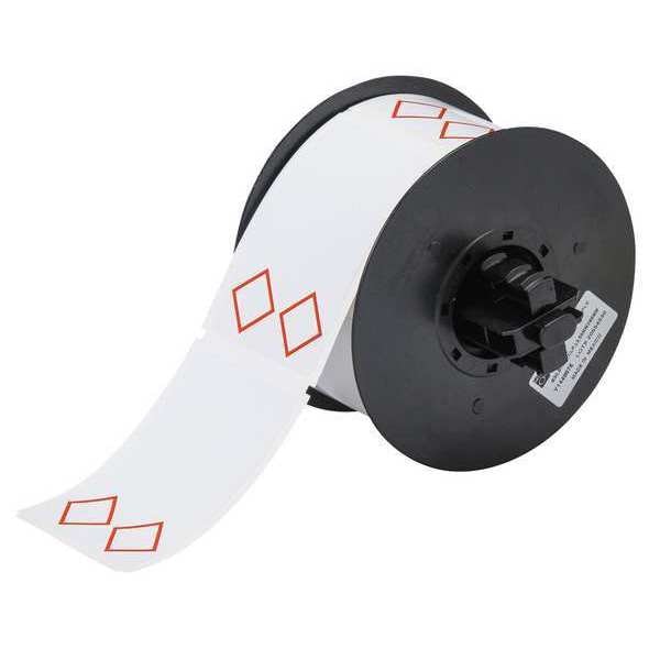 Brady Thermal Transfer Label, Red on White, Labels/Roll: 340 - B30-260-7569-CLP2