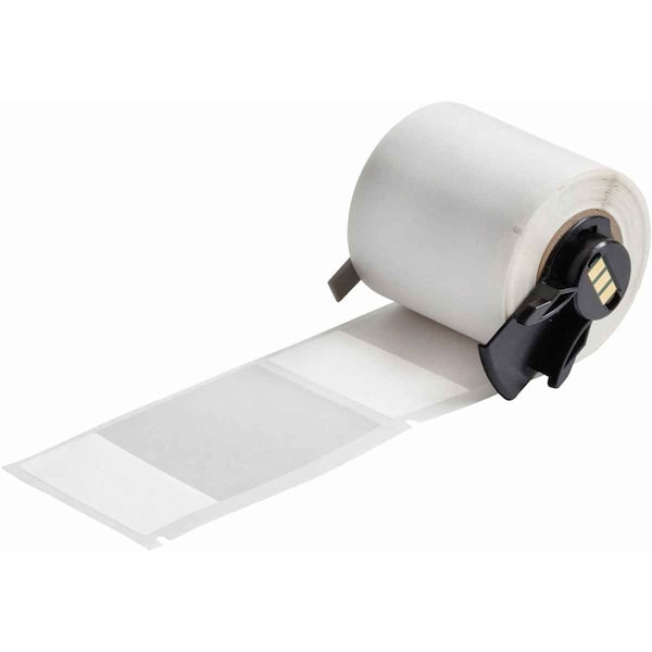 Brady Label, 1 15/16 in W, Clear; White - M6-66-427