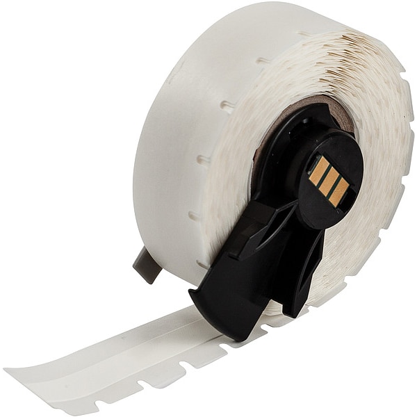 Brady Label, 3/8 in W, Indoor, White - M6C-375-498