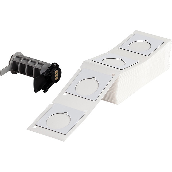 Brady Label, 1 51/64 in W, White - M6-169-593