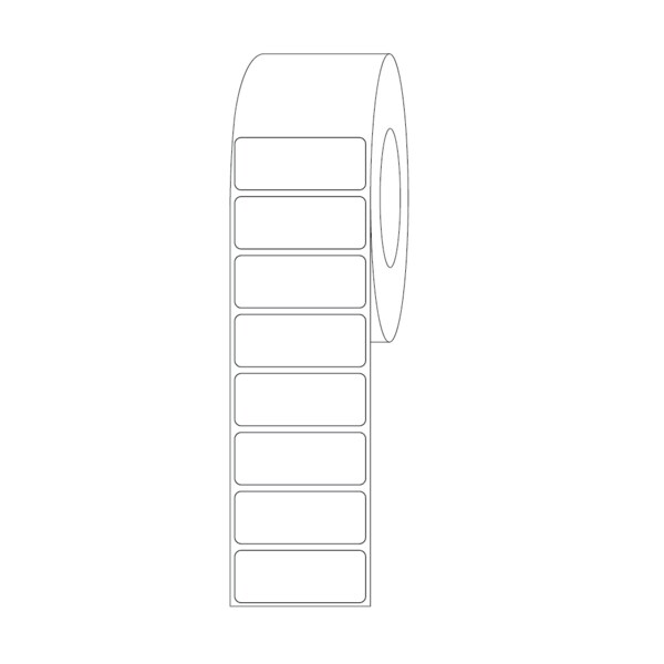 Nevs Label, Blank Direct Thermal 1" x 2-1/2" - LBW-0129