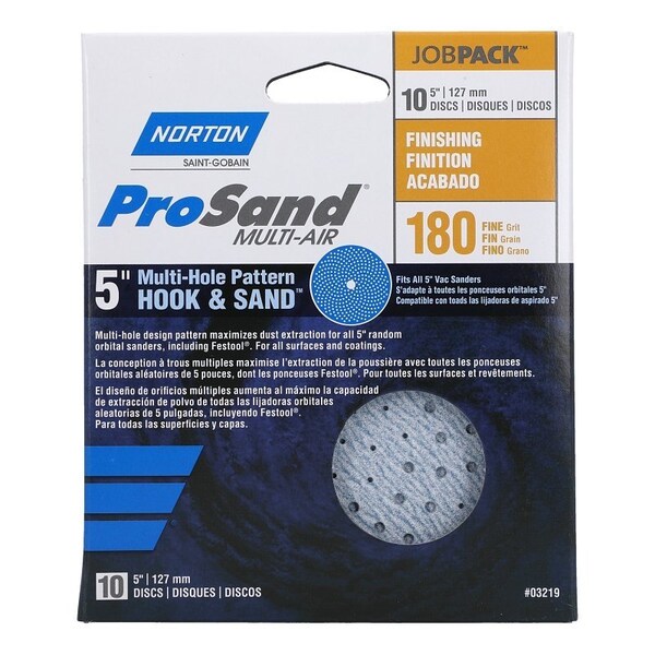 Norton Co SANDING DISC HL 5IN 180GRIT - 3219