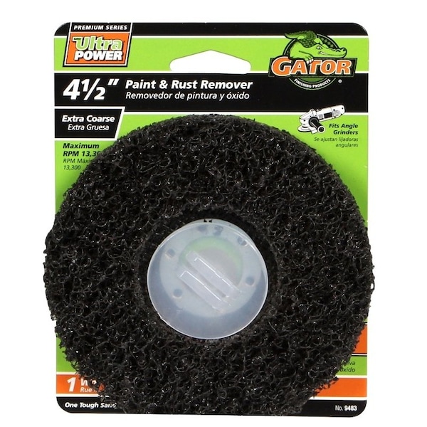 Gator 9483 Sanding Disc, 412 in Dia, 412 in Arbor, 60 Grit, Coarse, Silicone Carbide Abrasive - 9483GA