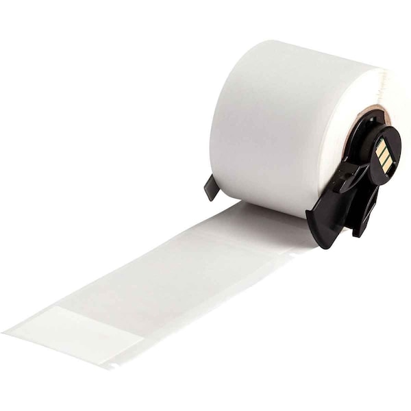 Brady Label, 1 1/2 in W, Clear; White - M6-33-427