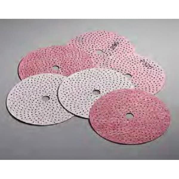 Carborundum Abrasives Carbo Clean-Air Plus Dri-Lube Grip-On Paper H&L Center Hole Vacuum Disc P120, 50PK - 5539550001