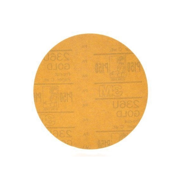 3M 3M Hookit Gold Disc 236U, 00980, 6 in, P150C, 100 discs per box, 100PK - 7000118755