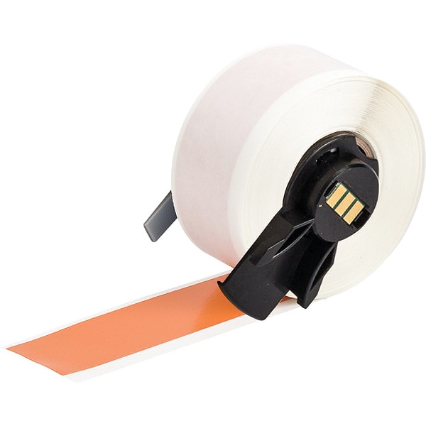 Brady Label, 1 in W, Outdoor, Orange - M6C-1000-439-OR