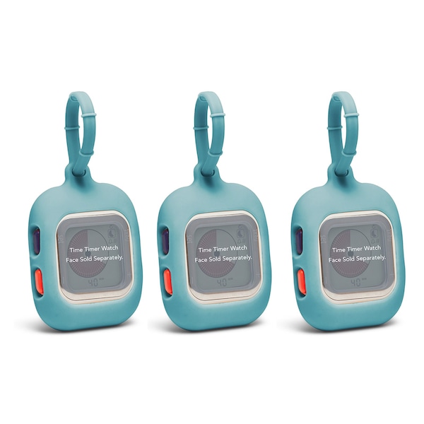 Temporizador Time Timer Reloj FOB Accesorio Reloj Se vende por separado, Azul Caribeño, 3PK - TTW8-FOB-W