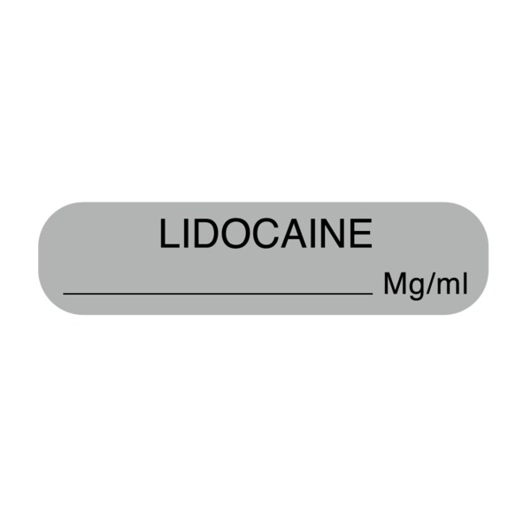 Nevs Lidocaine mg/ml 5/16" x 1-1/4" Gray w/Black - A-2104