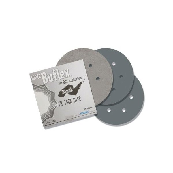 Eagle Abrasives 6'  DRY Super Buflex Discs - Black, 30005, 25PK - 193-1534