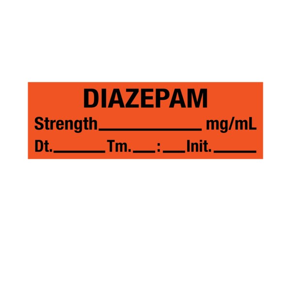 Nevs Tape, Diazepam 1/2" x 500" Orange w/Black - SANTW-0151
