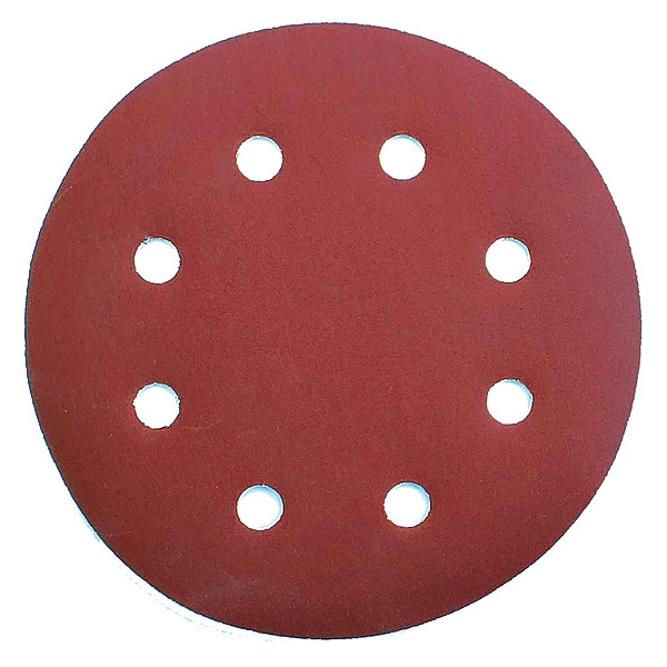 Bn Products Usa Drywall Sanding Disc, 7 in Dia, 8 Hole, Aluminum Oxide, 180 Grit, Coated Type, SDR7 - SDR7-180/10