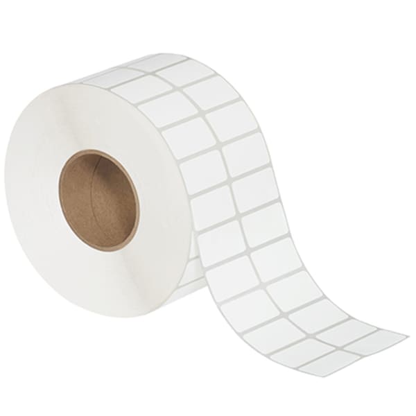 Tape Logic 1 x 1 1/2in 2-Up White Thermal Transfer Labels - THL600