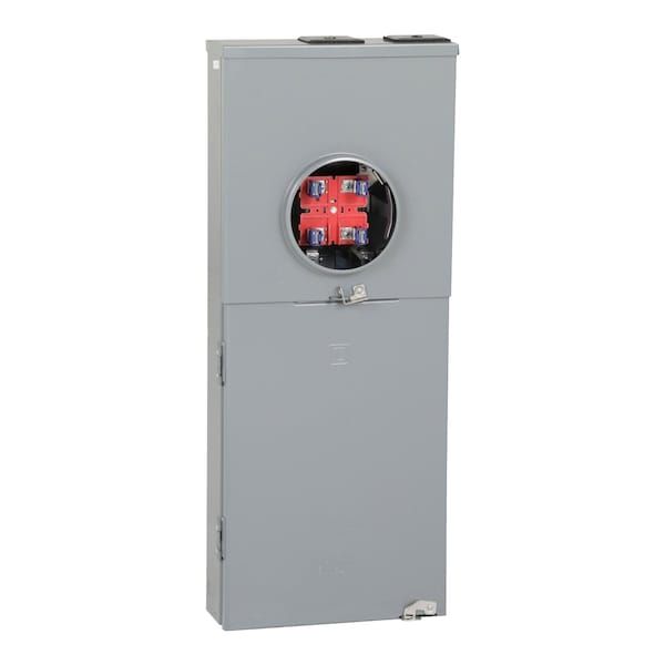 Square D Todo en uno, QO, combinación de entrada de servicio, casquillo sin anillo, 200A, superficie, 24 espacios, 42 circuitos, 22kA de capacidad de interrupción de cortocircuito, aéreo, subterráneo, sin bypass - QC2442M200C