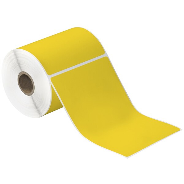 Tape Logic 4 x 6in Yellow Desktop Direct Thermal Label, 12PK - THD350