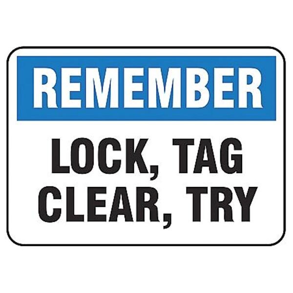 Brady Reminder Label, 3-1/2 In. H, 5 In. W, PK25 - 17737LS