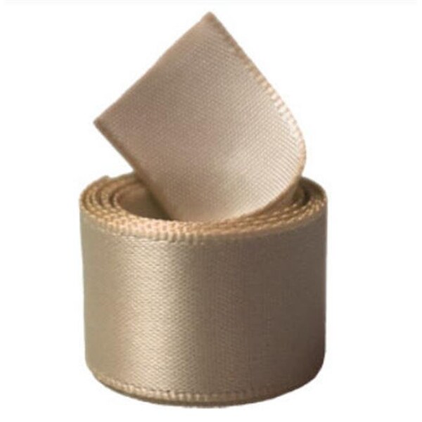 Papilion Papilion R07430538083550YD 1.5 in. Single-Face Satin Ribbon 50 Yards - Tan - R07430538083550YD